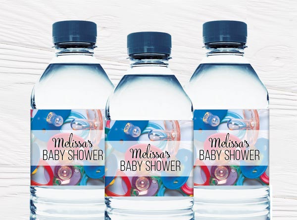 Boy or Girl Baby Shower Water Bottle Labels