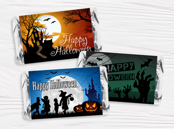 Personalized Halloween Mini Bar Wrappers