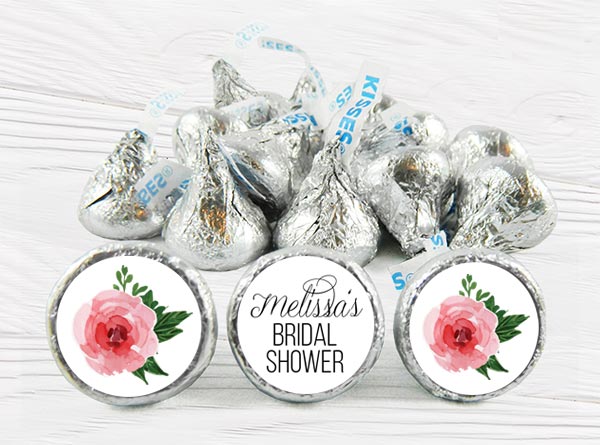 Bridal Shower Hershey Kiss Stickers